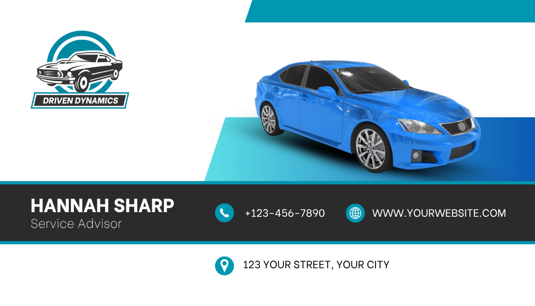 Auto repair business card template.