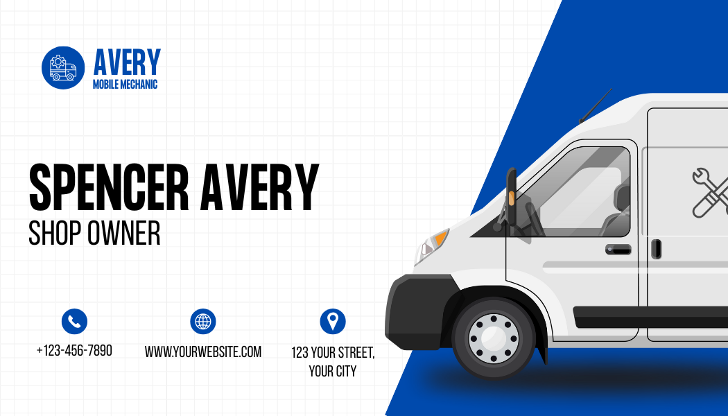 Mobile mechanic business card idea.