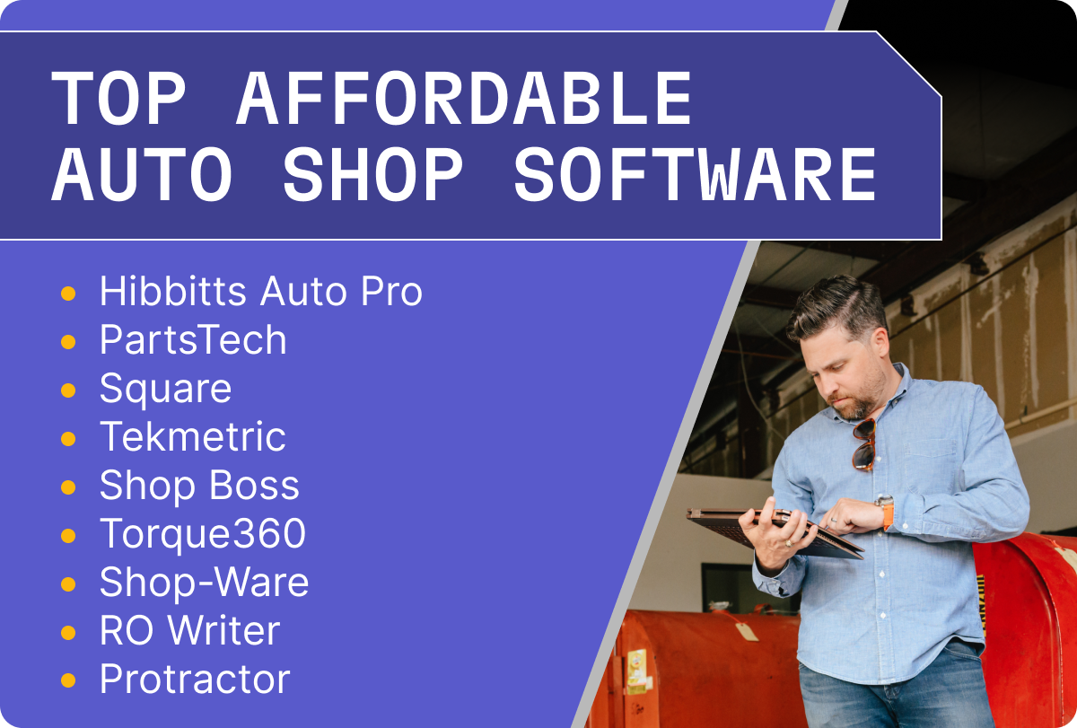 Most affordable auto repair shop software options.